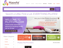 Tablet Screenshot of pilatespal.com